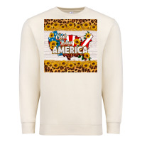 Sandshell god bless america square coaster Premium Sweatshirt - HRA Design Shop