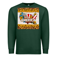 Sports Green god bless america square coaster Premium Sweatshirt - HRA Design Shop