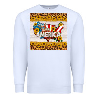 White god bless america square coaster Premium Sweatshirt - HRA Design Shop