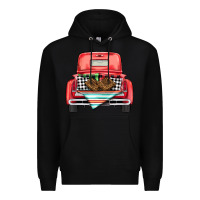 Black Christmas truck Premium Hoodie - BarkalooDesign