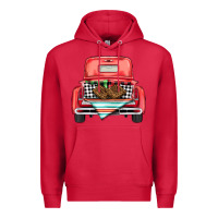 Cardinal Christmas truck Premium Hoodie - BarkalooDesign