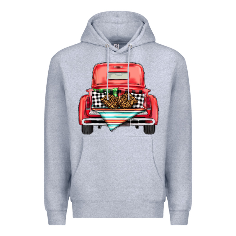 Christmas Truck Premium Hoodie by BarkalooDesign | Teevron