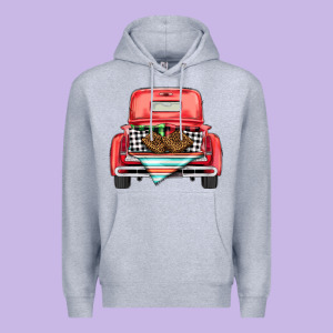 Christmas Truck Premium Hoodie Designed By Barkaloodesign