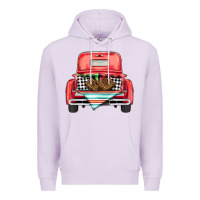 Lilac Christmas truck Premium Hoodie - BarkalooDesign