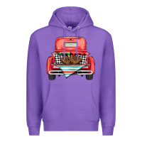 Purple Christmas truck Premium Hoodie - BarkalooDesign