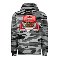 Slate Camo Christmas truck Premium Hoodie - BarkalooDesign