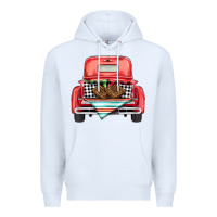 White Christmas truck Premium Hoodie - BarkalooDesign