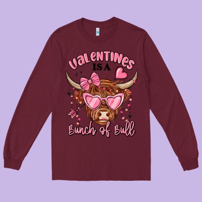 Long Sleeve Tee valentines is a bunch of bull