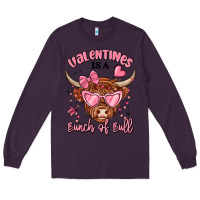 Plum valentines is a bunch of bull Long Sleeve Tee - MaliasSmallBusiness