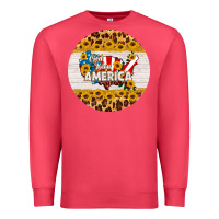 Cardinal god bless america round coaster Premium Sweatshirt - HRA Design Shop
