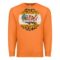Carrot god bless america round coaster Premium Sweatshirt - HRA Design Shop