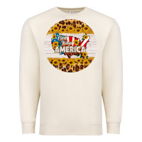 Sandshell god bless america round coaster Premium Sweatshirt - HRA Design Shop