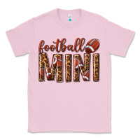 Bubblegum Pink football mini with leopard Classic Tee - texasbilliewilder