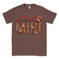 Chestnut football mini with leopard Classic Tee - texasbilliewilder