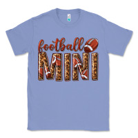 Colony Blue football mini with leopard Classic Tee - texasbilliewilder