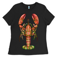 Black lobster Ladies Tee - BarkalooDesign