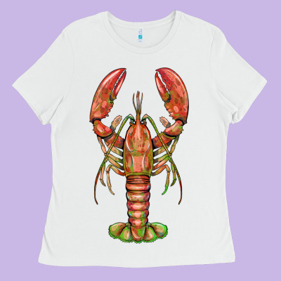 Lobster Ladies Tee Designed By Barkaloodesign