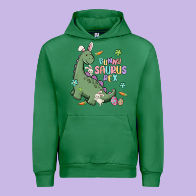 Bunny Saurus Rex Urban Hoodie Designed By Maliassmallbusiness