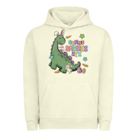 Pigment Pistachio bunny saurus rex Urban Hoodie - MaliasSmallBusiness