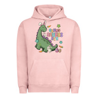 Pigment Salmon bunny saurus rex Urban Hoodie - MaliasSmallBusiness