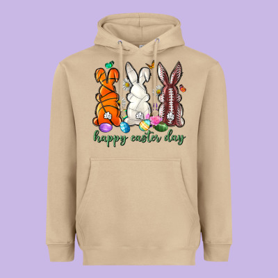 Happy Easter Day With Sports Heavyweight Hoodie Designed By Neo Western