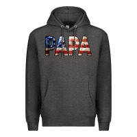 Charcoal Heather American Papa Premium Hoodie - LillyAllenDesigns