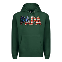 Sports Green American Papa Premium Hoodie - LillyAllenDesigns