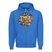 True Royal usa sunflower billie wilder Zipper Hoodie - texasbilliewilder