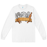 White customized chef tools Long Sleeve Tee - MaliasSmallBusiness