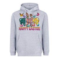 Heather Grey happy easter dental Heavyweight Hoodie - Neo Western