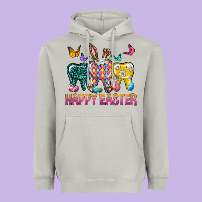 Happy Easter Dental Heavyweight Hoodie Designed By Neo Western