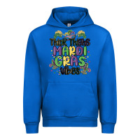 Cobalt thick thighs mardi gras vibes Urban Hoodie - MaliasSmallBusiness