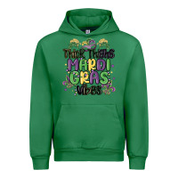 Emerald thick thighs mardi gras vibes Urban Hoodie - MaliasSmallBusiness