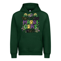 Forest Green thick thighs mardi gras vibes Urban Hoodie - MaliasSmallBusiness