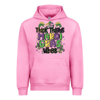 Fuchsia Pink thick thighs mardi gras vibes Urban Hoodie - MaliasSmallBusiness