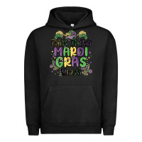 Pigment Black thick thighs mardi gras vibes Urban Hoodie - MaliasSmallBusiness