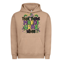 Pigment Burro thick thighs mardi gras vibes Urban Hoodie - MaliasSmallBusiness