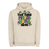 Pigment French Oak thick thighs mardi gras vibes Urban Hoodie - MaliasSmallBusiness