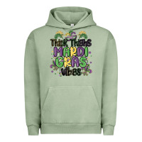 Pigment Oil Green thick thighs mardi gras vibes Urban Hoodie - MaliasSmallBusiness