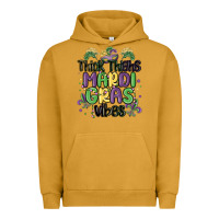 Pigment Peanut Butter thick thighs mardi gras vibes Urban Hoodie - MaliasSmallBusiness