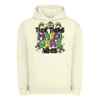Pigment Pistachio thick thighs mardi gras vibes Urban Hoodie - MaliasSmallBusiness