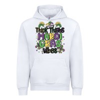 White thick thighs mardi gras vibes Urban Hoodie - MaliasSmallBusiness