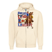 Sandshell western sweet land of liberty 4th july billie wilder Zipper Hoodie - texasbilliewilder