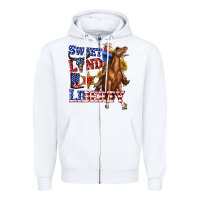 White western sweet land of liberty 4th july billie wilder Zipper Hoodie - texasbilliewilder