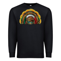 Black mexico sunflower rainbow Premium Sweatshirt - HRA Design Shop