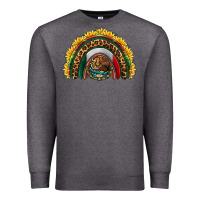 Charcoal Heather mexico sunflower rainbow Premium Sweatshirt - HRA Design Shop