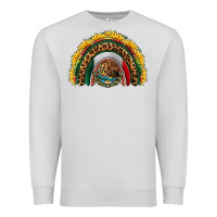 Dove Grey mexico sunflower rainbow Premium Sweatshirt - HRA Design Shop