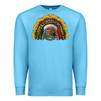 Ocean Blue mexico sunflower rainbow Premium Sweatshirt - HRA Design Shop