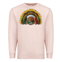 Pale Pink mexico sunflower rainbow Premium Sweatshirt - HRA Design Shop