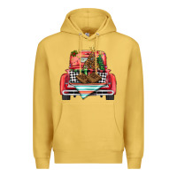 Antique Gold Christmas truck Premium Hoodie - BarkalooDesign